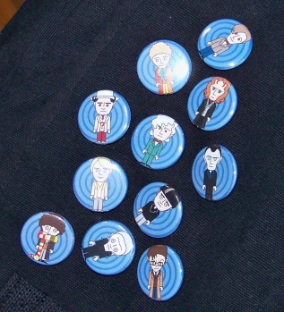 The Doctors!  On buttons!